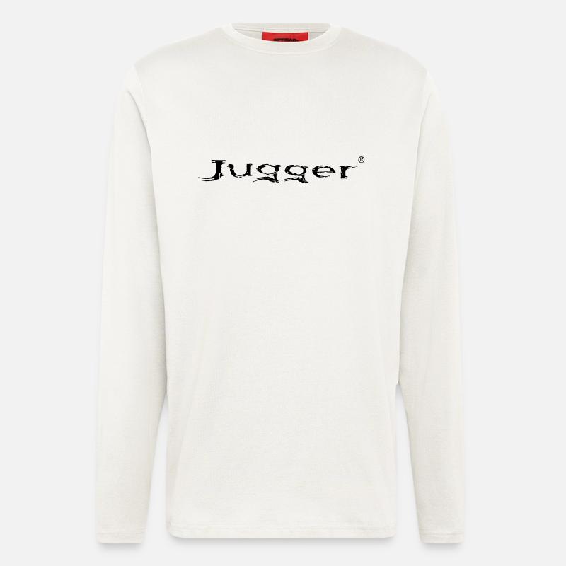 Jugger lettrage - Manches longues bio décontracté fabriqué en UE - OFF WHITE