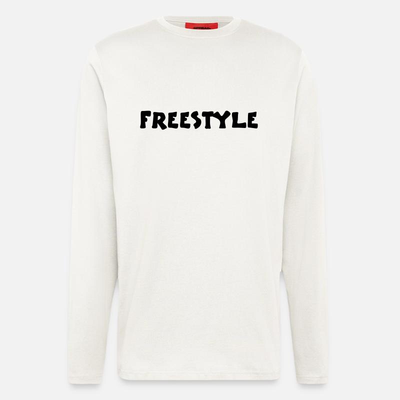 freestyle2_vec_1 - Longsleeve - made by SPREAD  - OFF WHITE