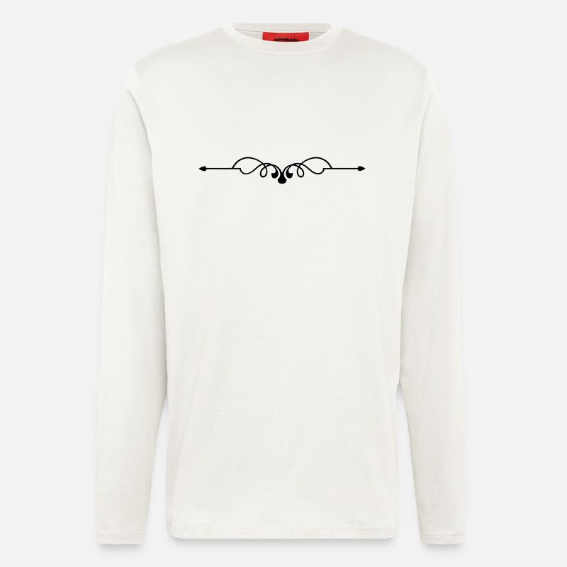 Ornament symbol - Langarmshirt - made by SPREAD  - OFF WHITE