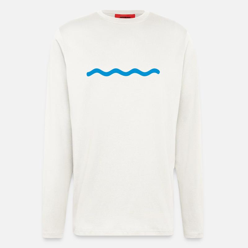 Wellen - Langarmshirt - made by SPREAD  - OFF WHITE