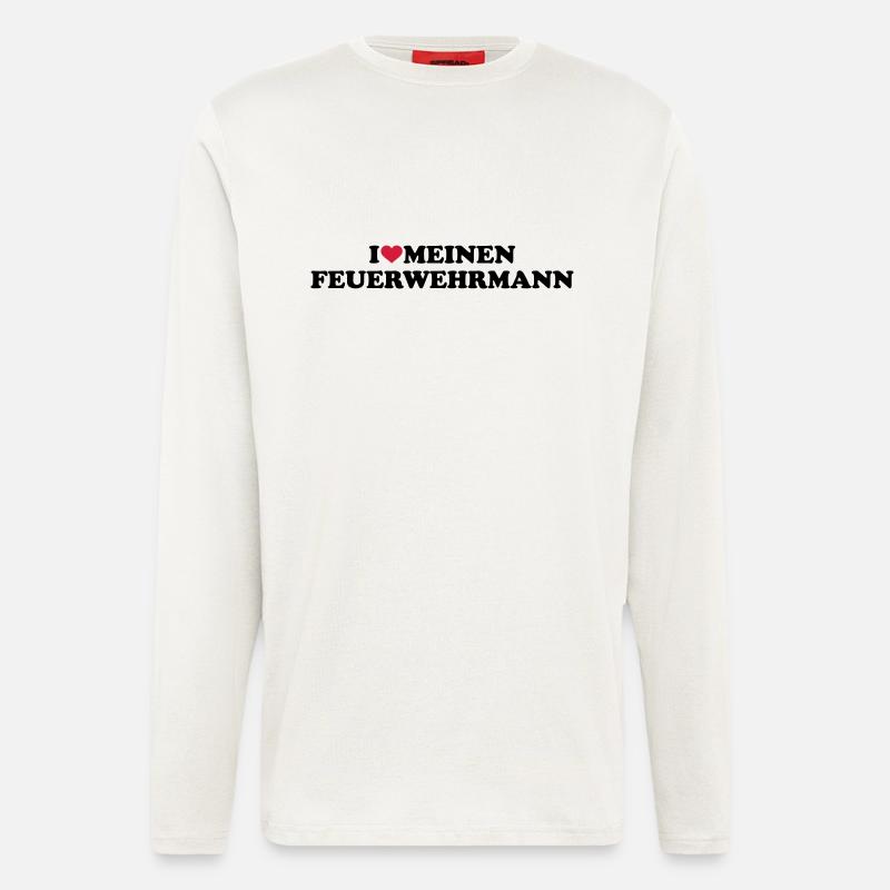Feuerwehrmann - Langarmshirt - made by SPREAD  - OFF WHITE