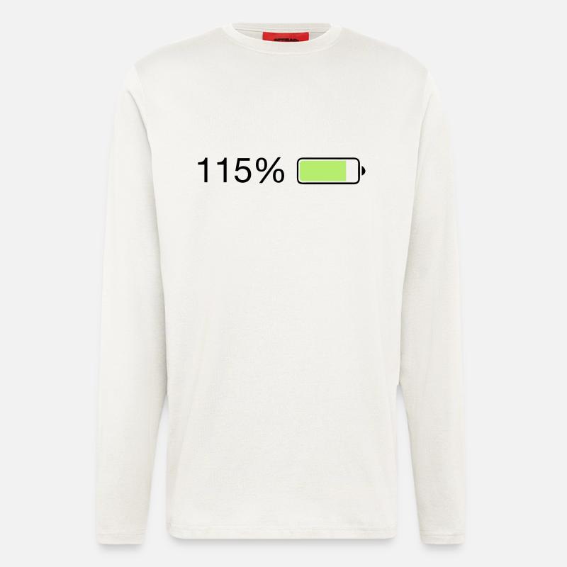 Fullenergy 115% Ladebalken - Langarmshirt - made by SPREAD  - OFF WHITE