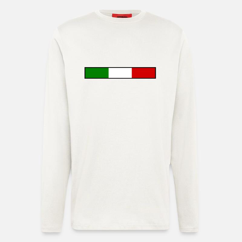 Italy flag - Longsleeve - made by SPREAD  - OFF WHITE