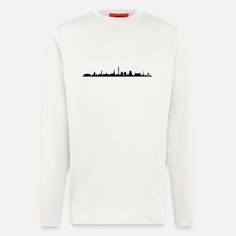 Skyline - Gelsenkirchen - Langarmshirt - made by SPREAD  - OFF WHITE
