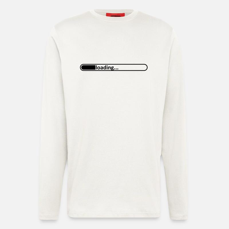 Loading bar / / loading / / / / Load loads / / - Longsleeve - made by SPREAD  - OFF WHITE