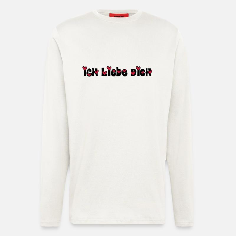ich liebe dich - Langarmshirt - made by SPREAD  - OFF WHITE