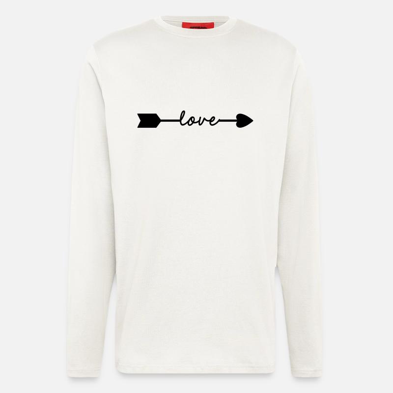 Love - Manches longues bio décontracté fabriqué en UE - OFF WHITE