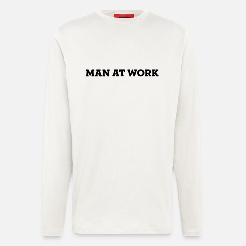 MAN AT WORK - Langarmshirt - made by SPREAD  - OFF WHITE