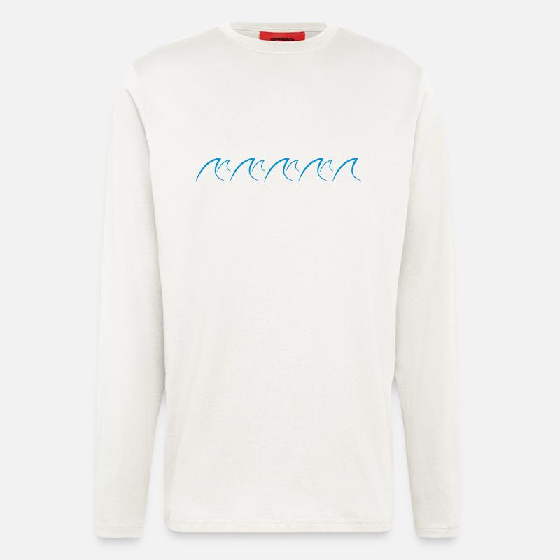 Waves Design - Langarmshirt - made by SPREAD  - OFF WHITE