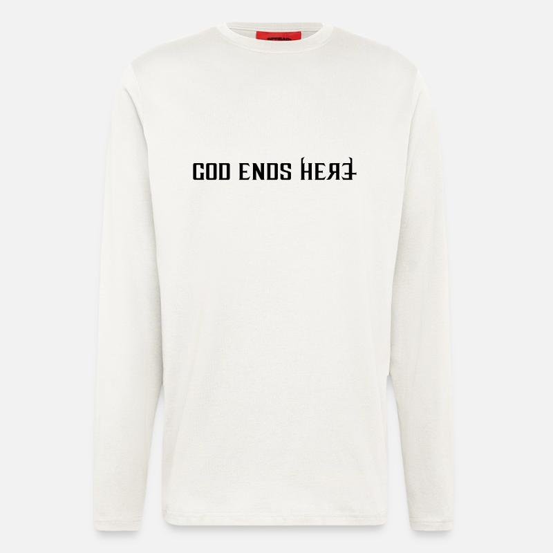 God ends - Langarmshirt - made by SPREAD  - OFF WHITE