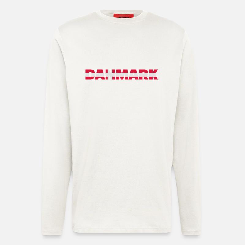 Danmark - Manches longues bio décontracté fabriqué en UE - OFF WHITE