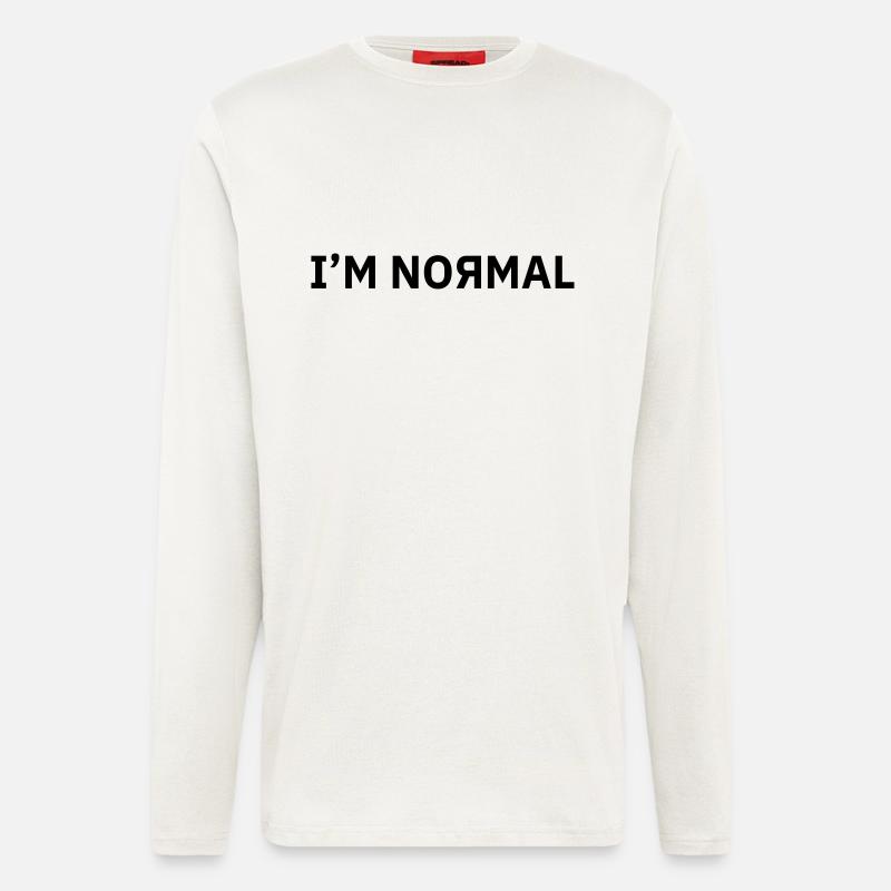 I'm Normal - Longsleeve - made by SPREAD - OFF WHITE