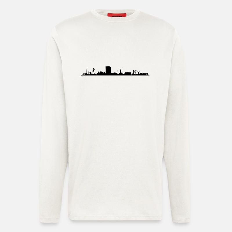 Skyline - Oberhausen - Langarmshirt - made by SPREAD  - OFF WHITE