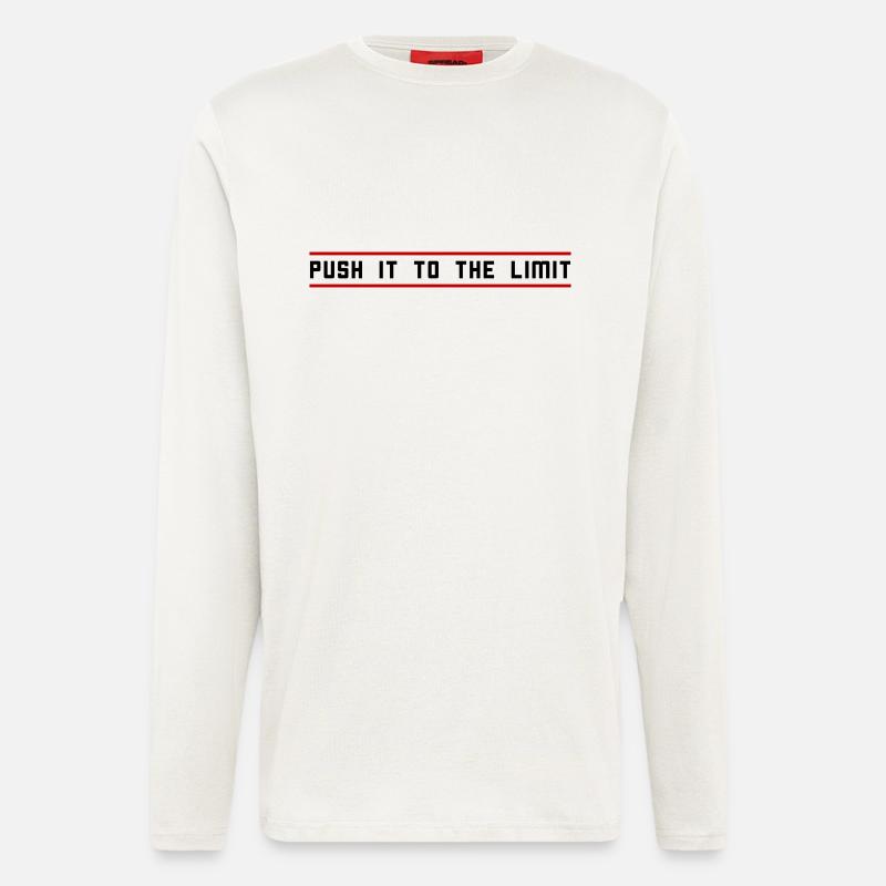 Push it to the limit - Langarmshirt - made by SPREAD  - OFF WHITE