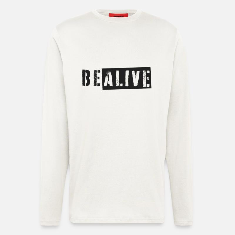 Be Alive - Langarmshirt - made by SPREAD  - OFF WHITE