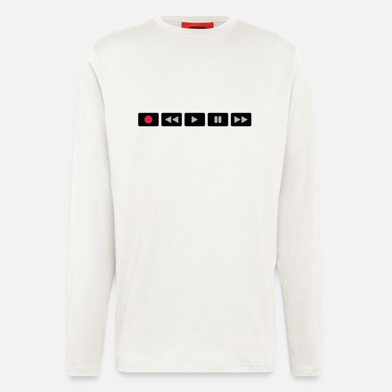 Oldschool Videocontrol - Langarmshirt - made by SPREAD  - OFF WHITE
