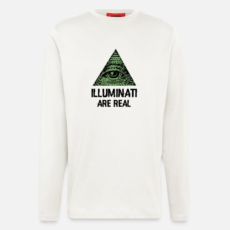Illuminati - Langarmshirt - made by SPREAD  - OFF WHITE