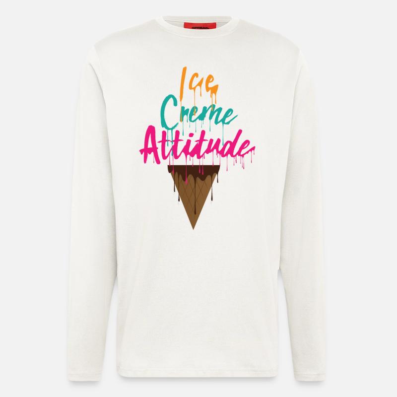 Eis Attitude - Langarmshirt - made by SPREAD  - OFF WHITE