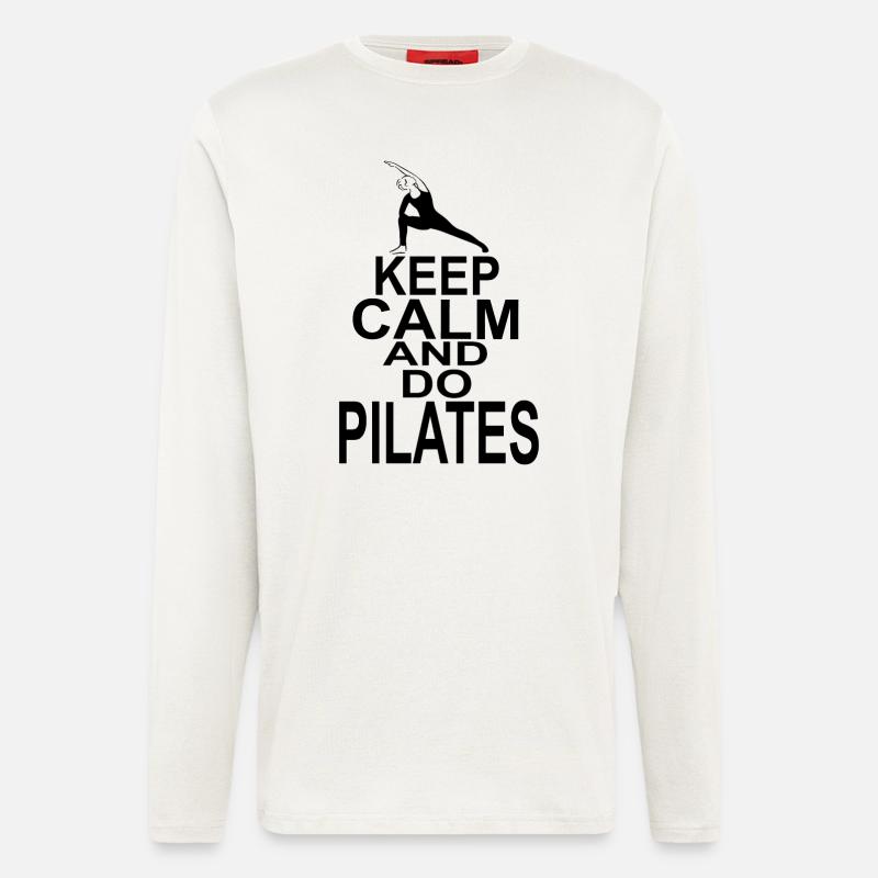 Keep Calm and do Pilates - Longsleeve - made by SPREAD  - OFF WHITE