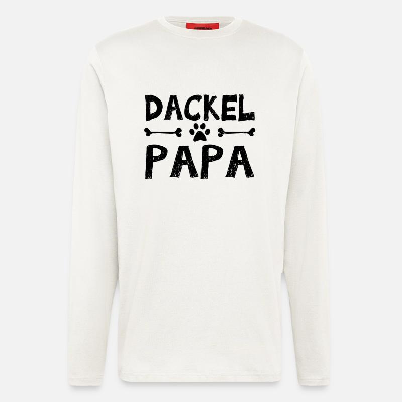 Dackel Vater - Langarmshirt - made by SPREAD  - OFF WHITE