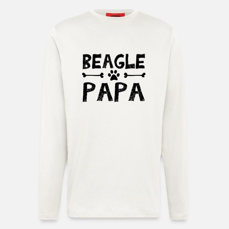 Beagle herrchen - Langarmshirt - made by SPREAD  - OFF WHITE