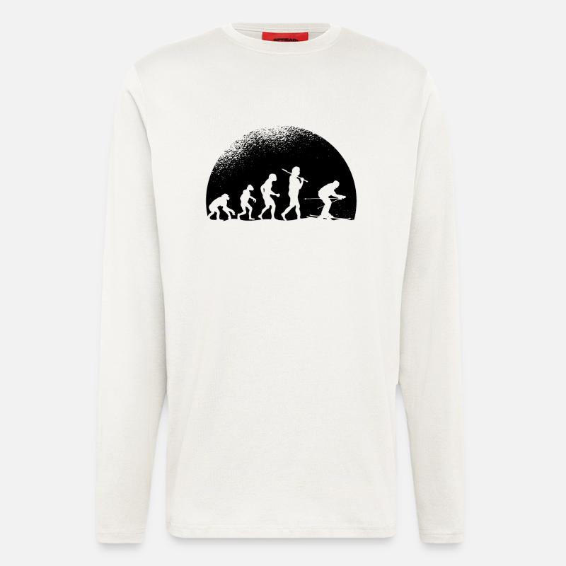 Evolution Ski - Longsleeve - made by SPREAD  - OFF WHITE