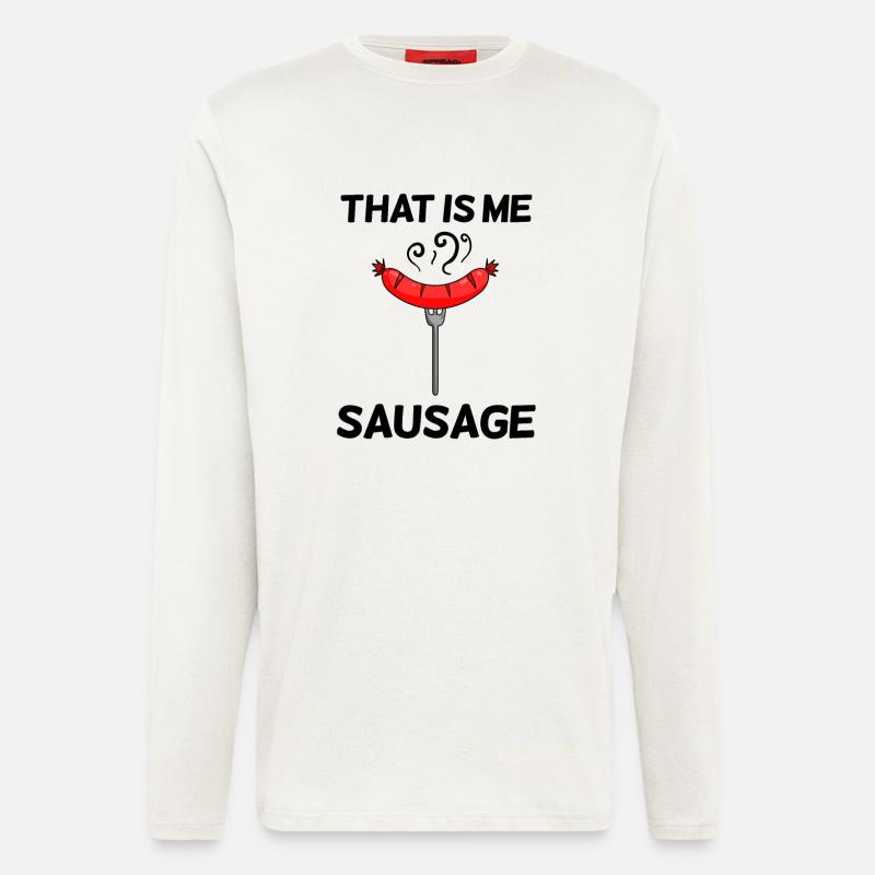 Wurst Spruch lustig - Langarmshirt - made by SPREAD  - OFF WHITE
