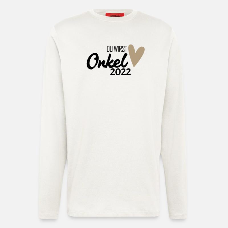Onkel 2022 - Onkel werden - Langarmshirt - made by SPREAD  - OFF WHITE