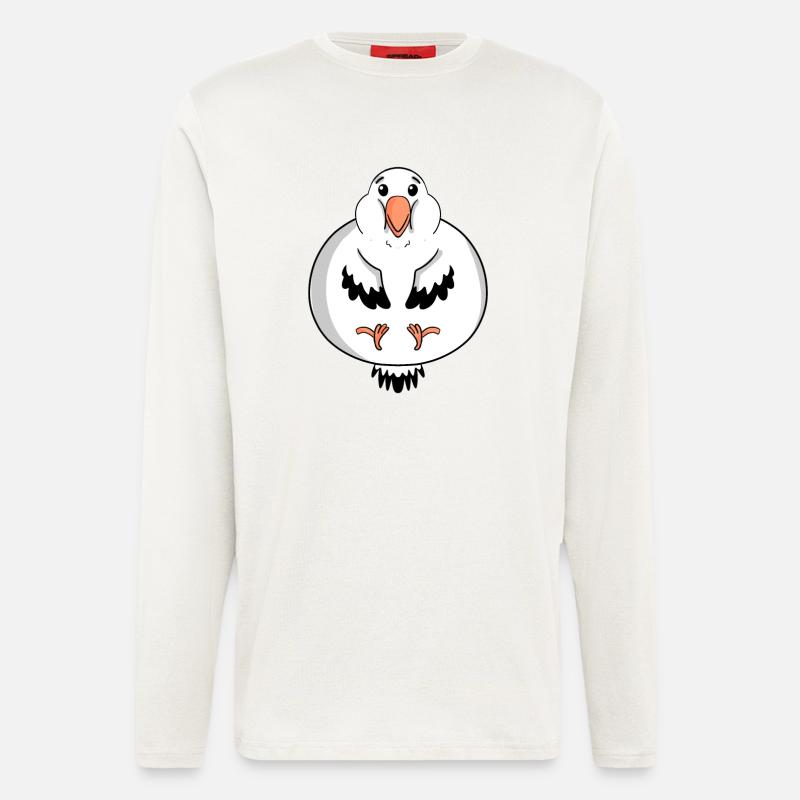 Fett Möwe Körperfett - Langarmshirt - made by SPREAD  - OFF WHITE