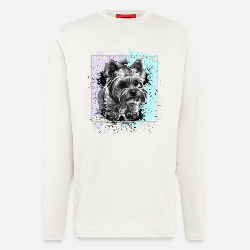 Yorkshire Terrier - Langarmshirt - made by SPREAD  - OFF WHITE