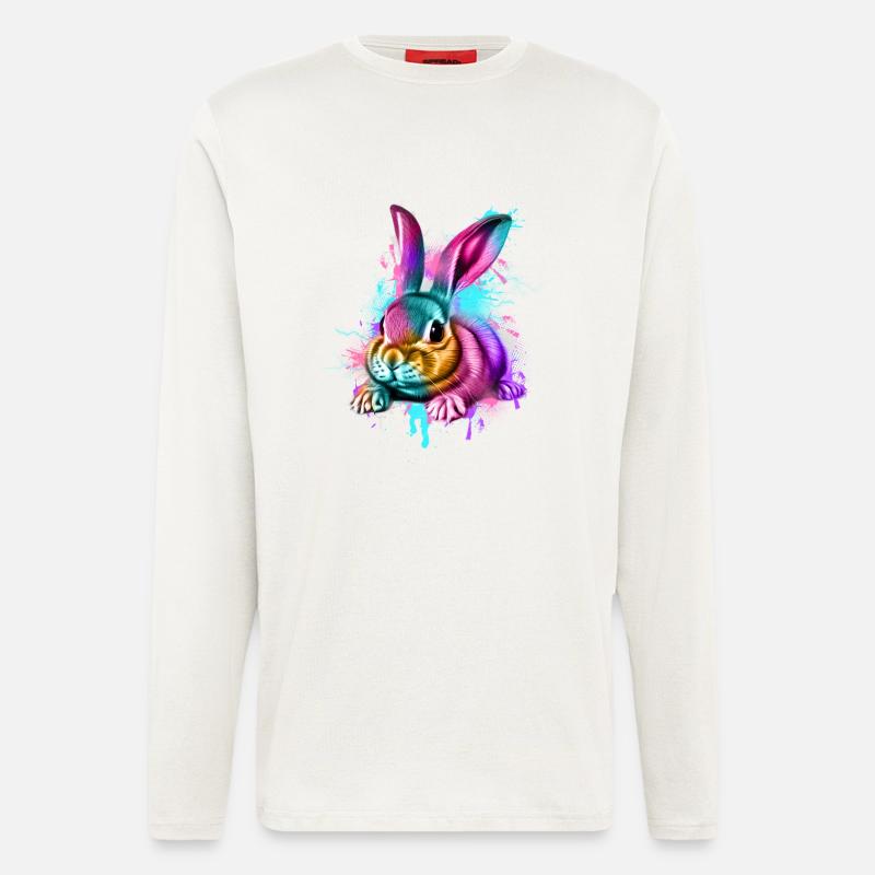 Lapin Lapin - Manches longues bio décontracté fabriqué en UE - OFF WHITE