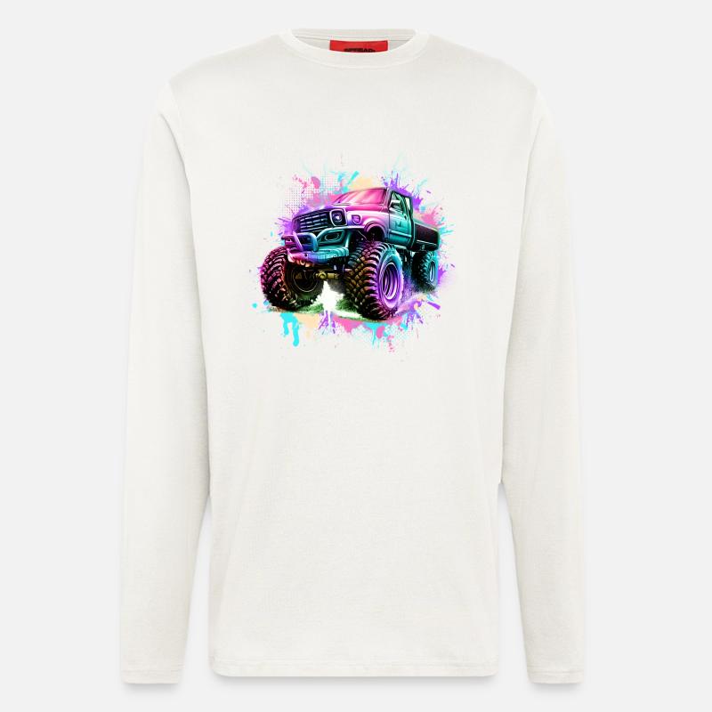 Monstertruck - Langarmshirt - made by SPREAD  - OFF WHITE