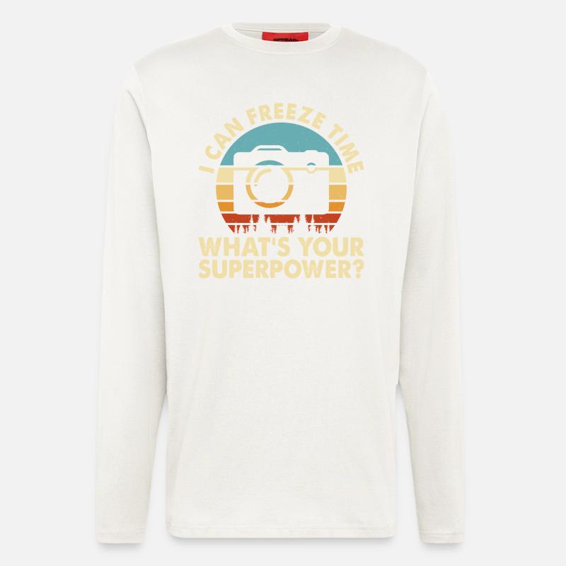 Fotograf - Langarmshirt - made by SPREAD - OFF WHITE