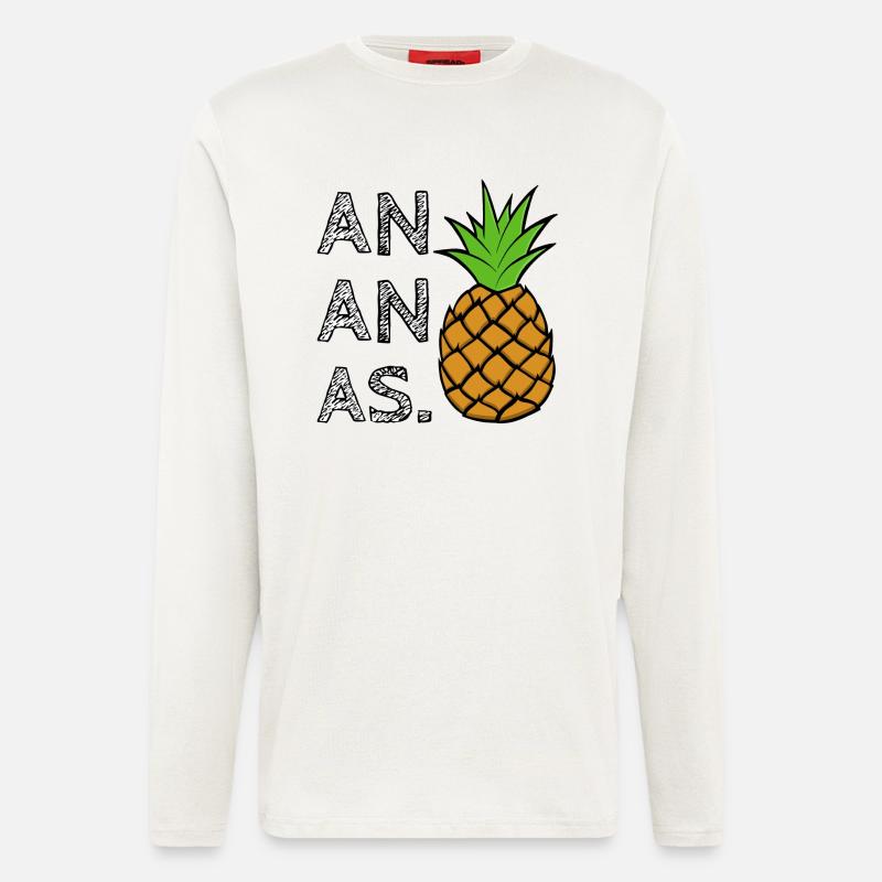 PINEAPPLE. - Longsleeve - made by SPREAD  - OFF WHITE