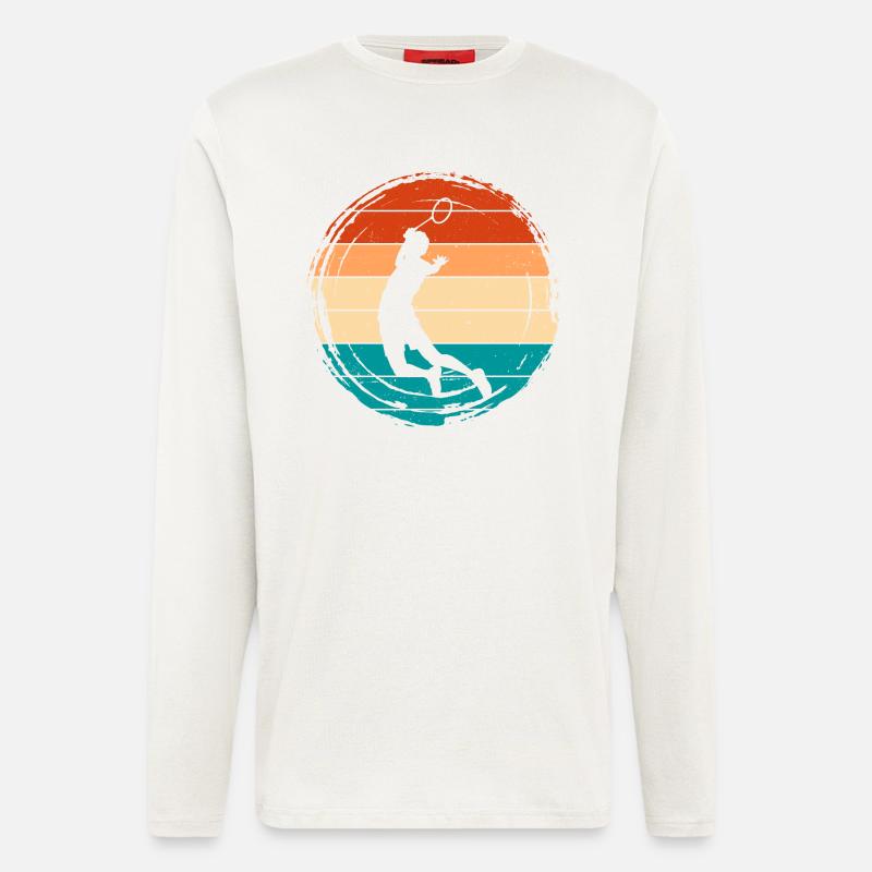 Badminton - Langarmshirt - made by SPREAD  - OFF WHITE