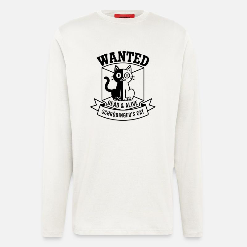 Schroedinger´s Katze - Langarmshirt - made by SPREAD  - OFF WHITE