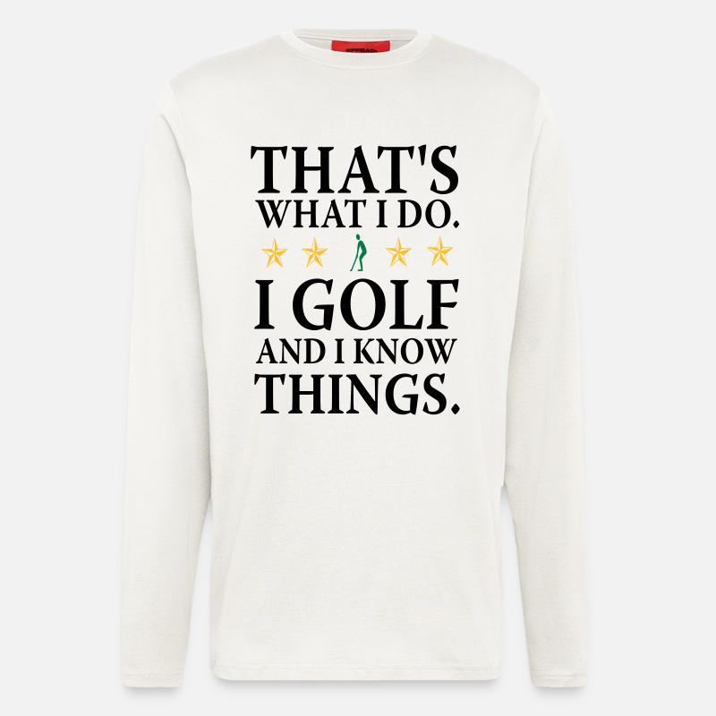 Ich spiele Golf - Langarmshirt - made by SPREAD  - OFF WHITE