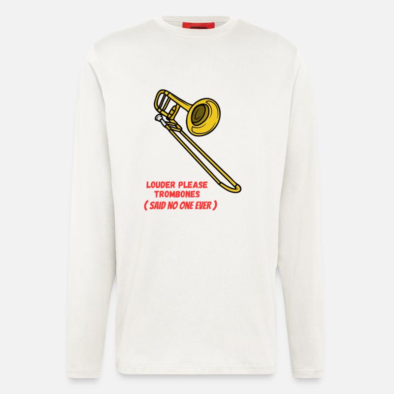 Louder_please_Trombones - Langarmshirt - made by SPREAD  - OFF WHITE
