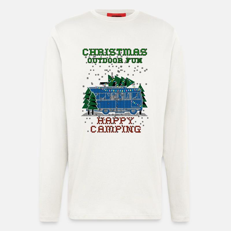 christmas Camping - Langarmshirt - made by SPREAD  - OFF WHITE