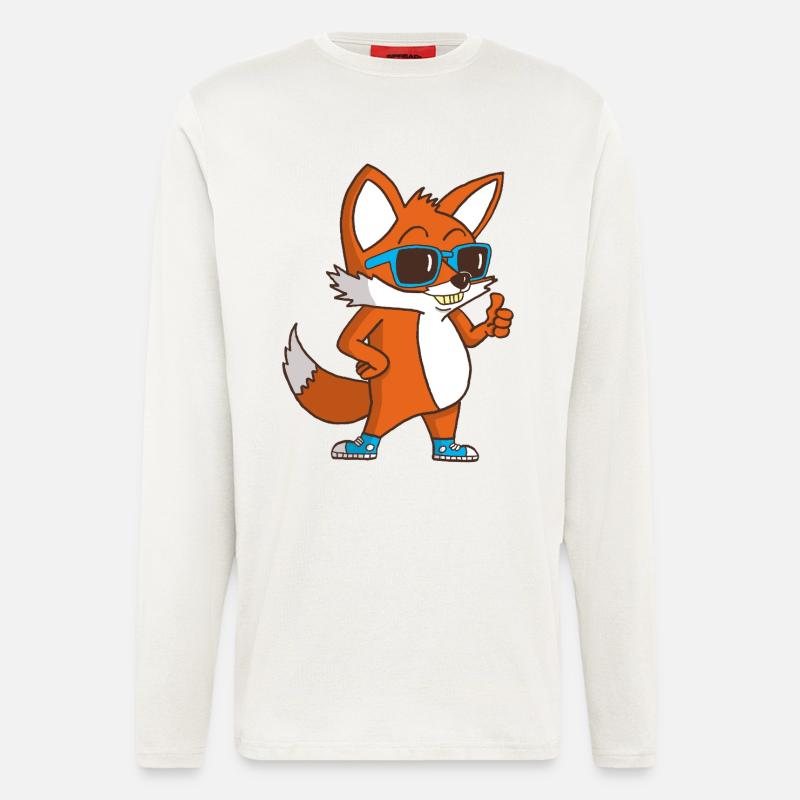 Cool Fox - Langarmshirt - made by SPREAD  - OFF WHITE