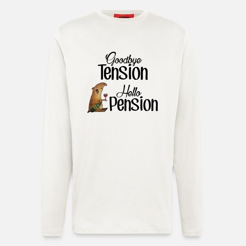 Goodbye Tension Hello Pension - Langarmshirt - made by SPREAD  - OFF WHITE