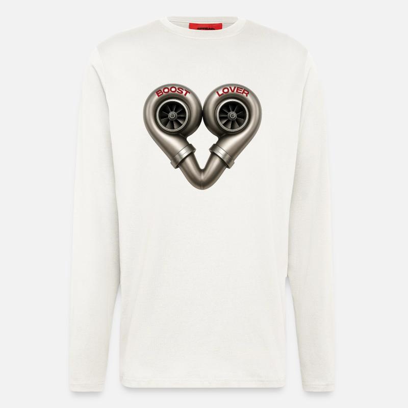 boost lover - Langarmshirt - made by SPREAD  - OFF WHITE