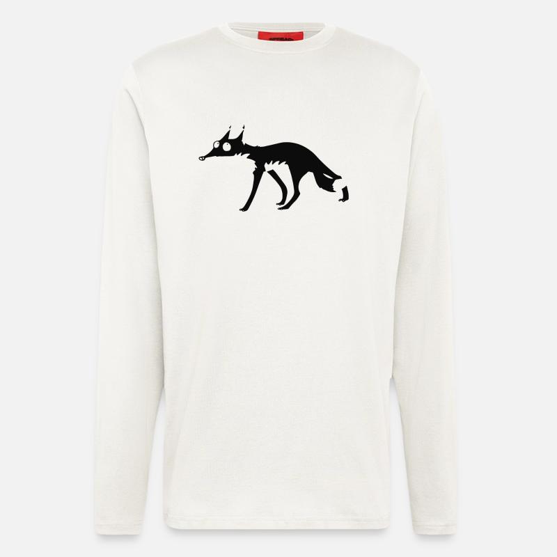 Black Fox n ° 4 - Manches longues bio décontracté fabriqué en UE - OFF WHITE