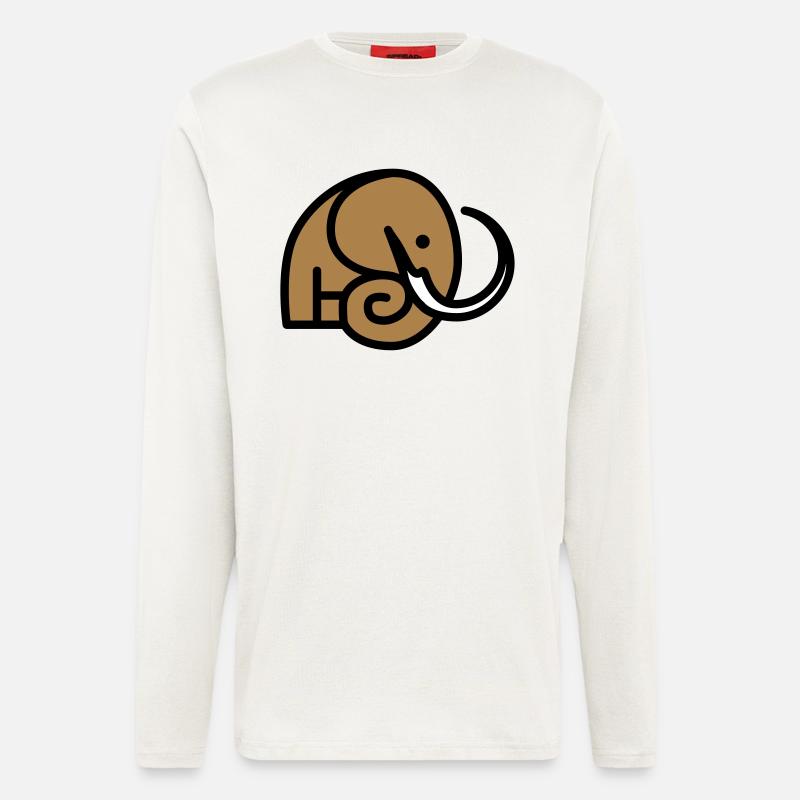 Mammut Logo Signet - Langarmshirt - made by SPREAD  - OFF WHITE