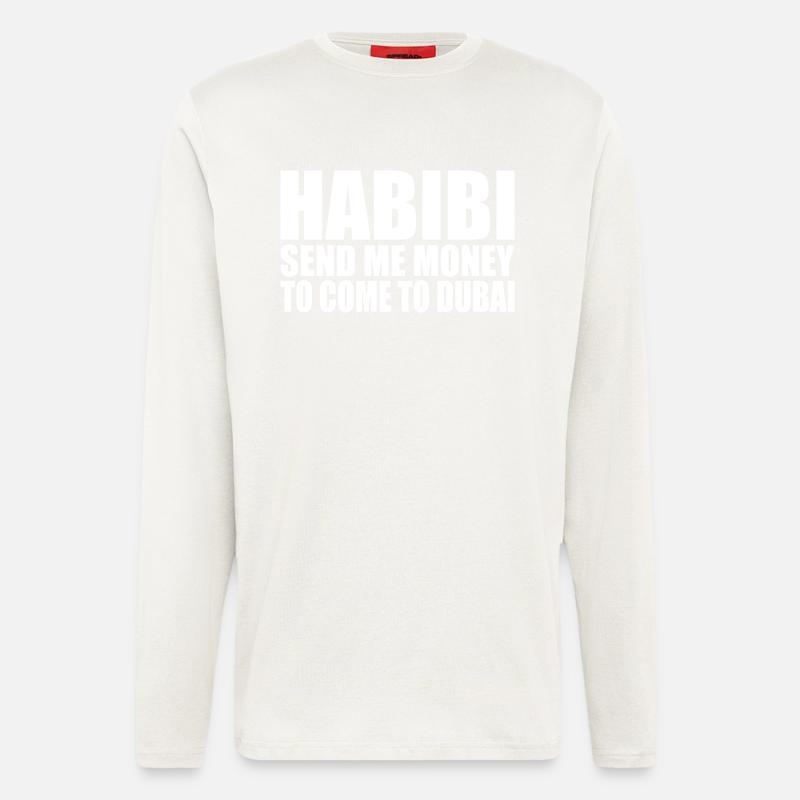 habibi come to dubai - Longsleeve - made by SPREAD  - OFF WHITE