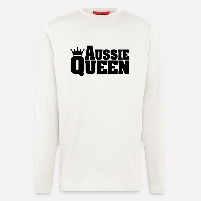 AUSSIE QUEEN Australian Shepherd - Langarmshirt - made by SPREAD  - OFF WHITE