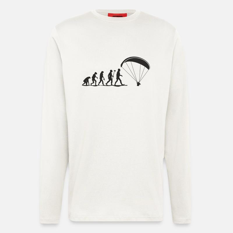 evolution paragliding - Langarmshirt - made by SPREAD  - OFF WHITE