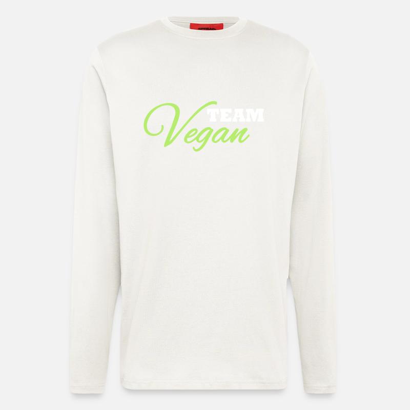 Team Vegan - Langarmshirt - made by SPREAD  - OFF WHITE