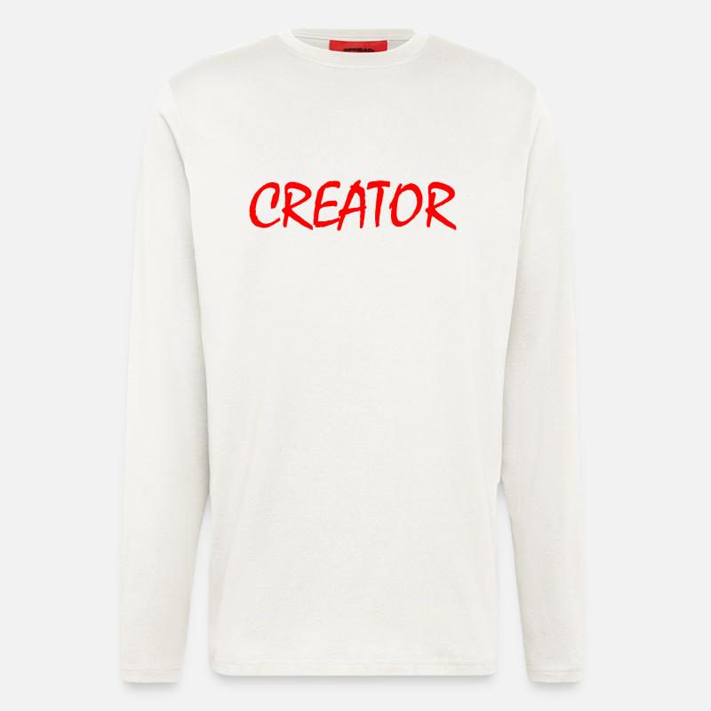 Creator - Manches longues bio décontracté fabriqué en UE - OFF WHITE