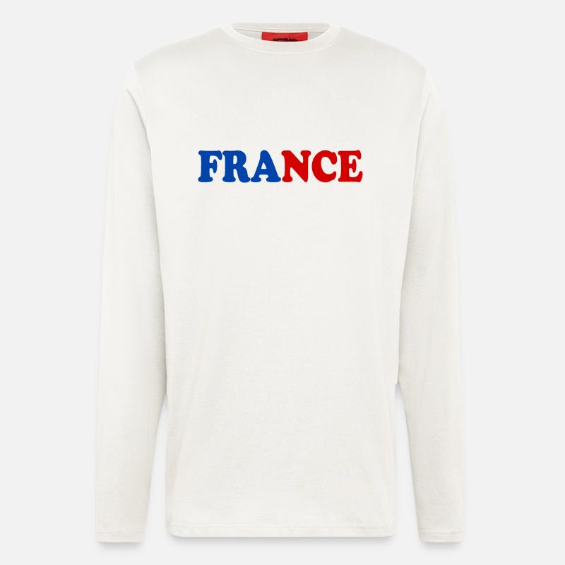 Frankreich - Langarmshirt - made by SPREAD  - OFF WHITE